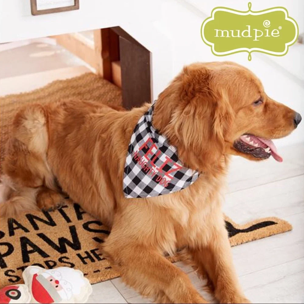 Mud Pie Howl-iday Bandana Collar